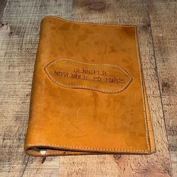 King Ranch Leather Portfolio Notepad Case Organizer Binder Planner small - Picture 5 of 8